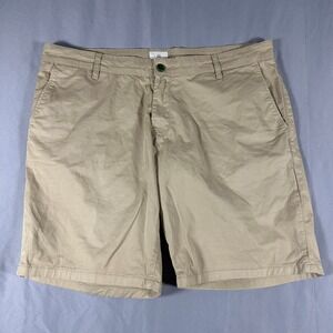 Serge Blanco Chino Shorts Mens 42 Humus Tan Tropical Lining Beach Travel Comfort